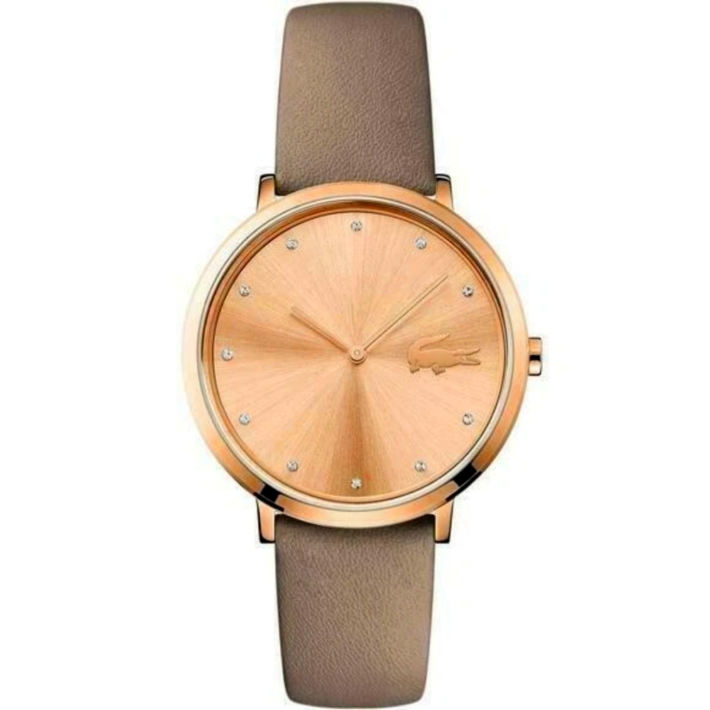 New Lacoste women's Watch 2001039 - Moon gold and leather